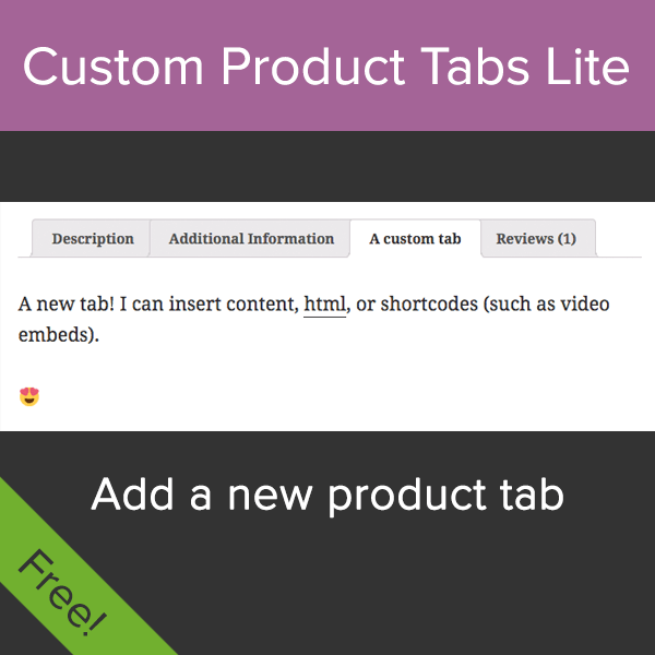 Woocommerce custom product tabs lite как пользоваться