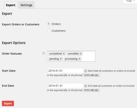 WooCommerce Customer / Order CSV Export Suite Export Tool