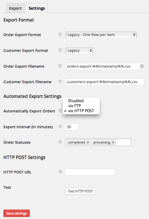 WooCommerce Order / Customer CSV Export Automatic Exports