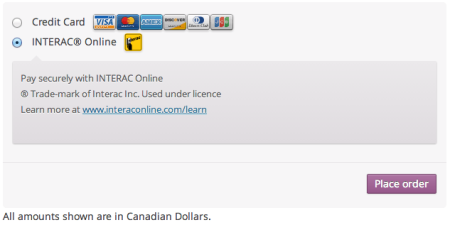 WooCommerce Moneris Interac