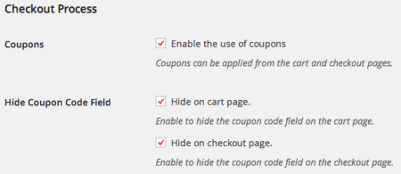 WooCommerce URL coupons hide coupon options