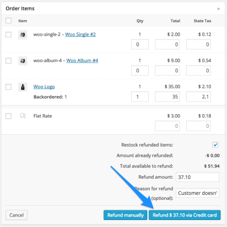 WooCommerce Authorize.net AIM refund support