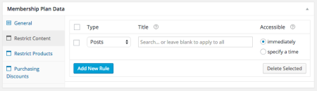 WooCommerce Memberships restrict content type