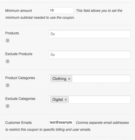 WooCommerce 1.6 coupon interface