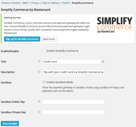 WooCommerce 2.2 Simplify commerce gateway