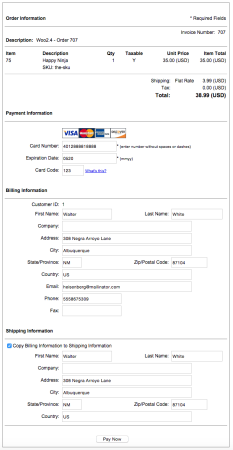 WooCommerce Authorize.net SIM payment form