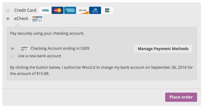 WooCommerce Authorize.Net CIM Single-Purchase Authorization