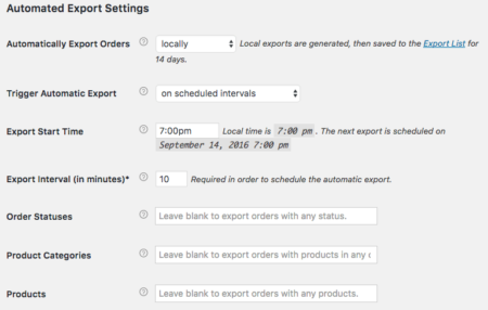 WooCommerce Customer / Order XML Export: 