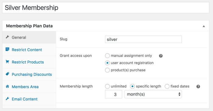 WooCommerce memberships free membership set up