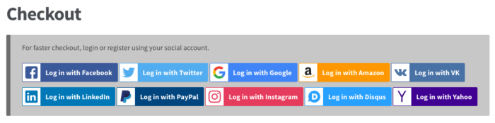 WooCommerce Social Login: Updated buttons