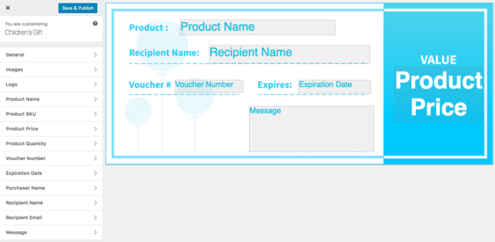 WooCommerce PDF Product Vouchers: New template